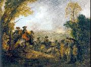 WATTEAU, Antoine On the March china oil painting reproduction